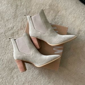 Never worn grey ankle booties size 10
